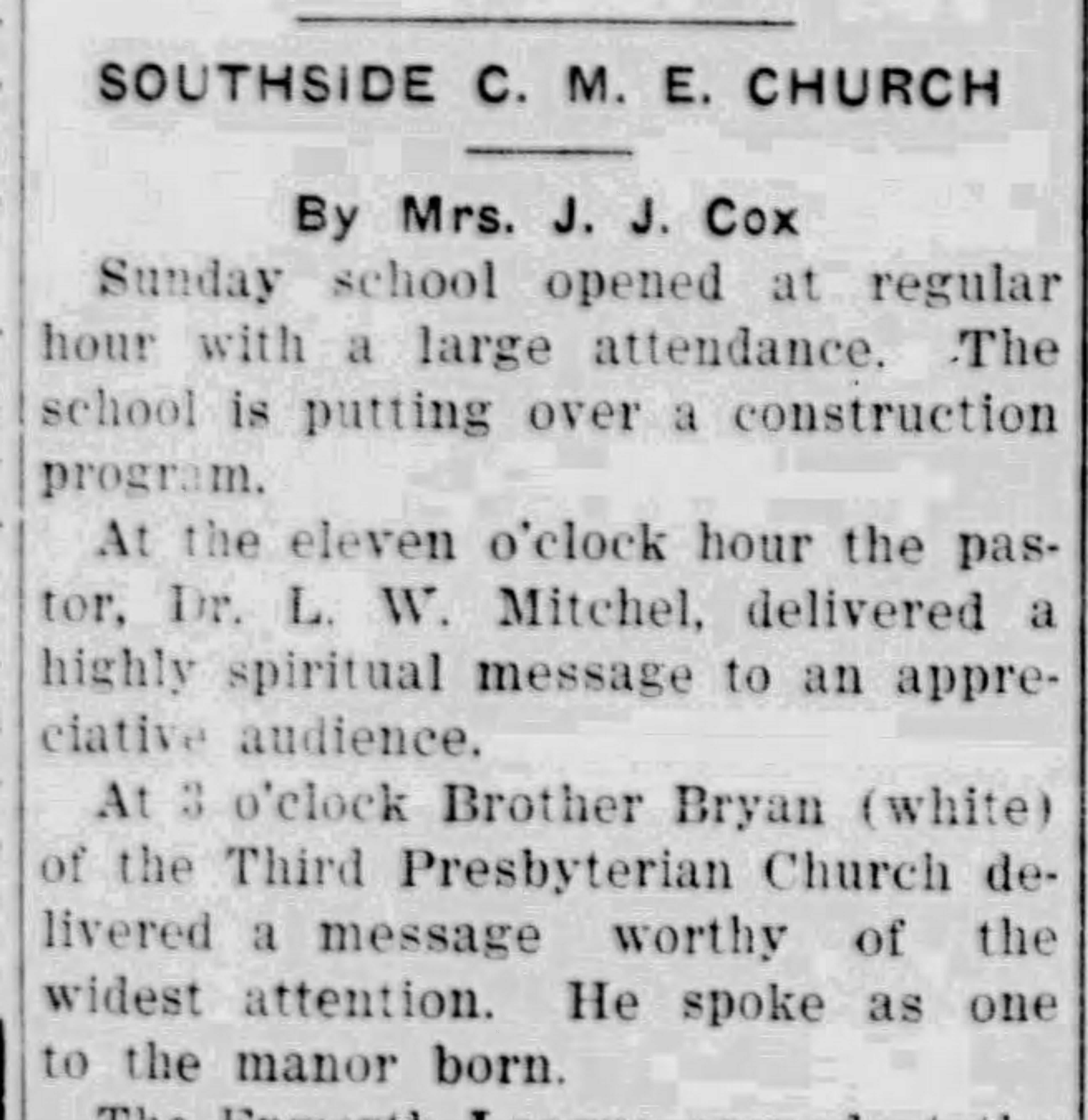 Southside C.M.E. Church